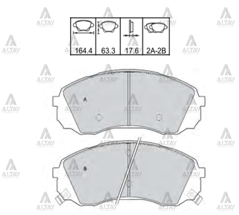 Hyundai H1 Ön Fren Balata H OEM 58101-4DE00 Hyundai H1 Ön Fren Balata H OEM 58101-4DE00